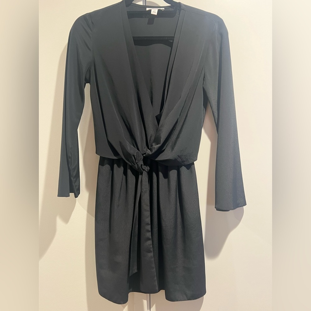 Topshop Black Long Sleeve Dress